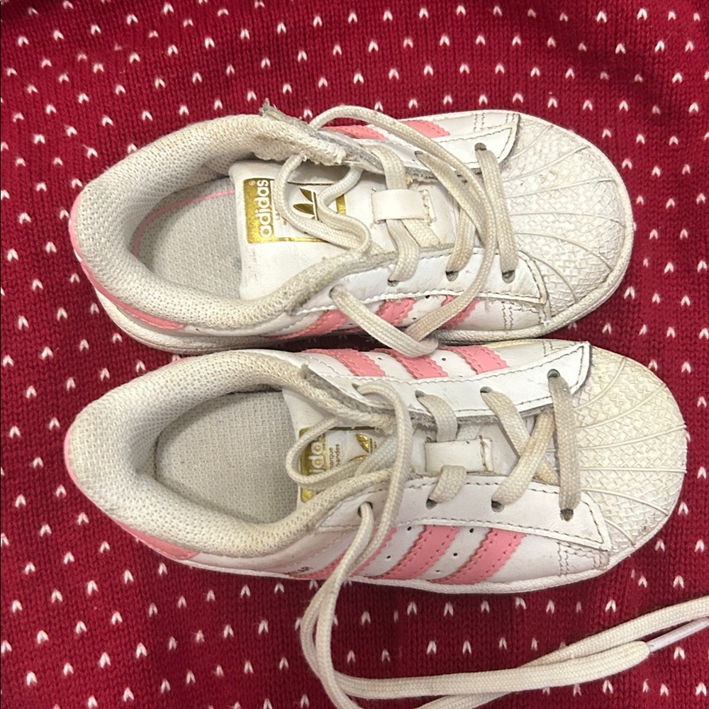Adidas Kids Sneakers - White and Pink